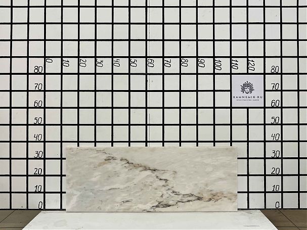 Заготовка  (960х150х20 мм)/Мрамор Bianco Lasa Vena Oro/Белый/Антик - изображение 2