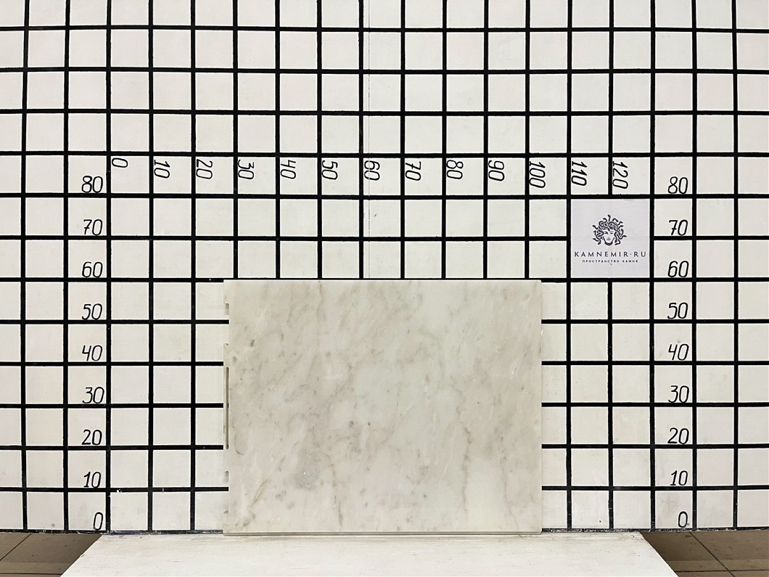 Изображение Заготовка  (700х600х20 мм)/Мрамор Bianco Lasa Vena Oro/Белый/Полировка