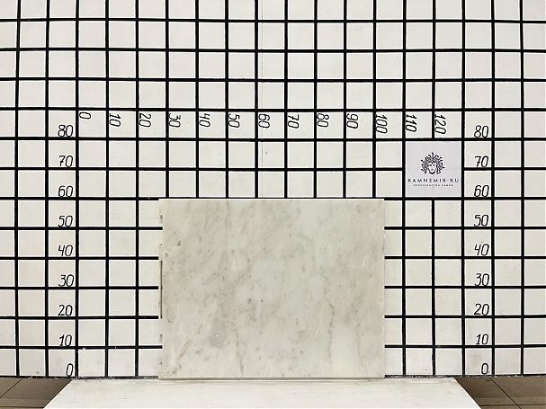 Заготовка  (700х600х20 мм)/Мрамор Bianco Lasa Vena Oro/Белый/Полировка - изображение 1