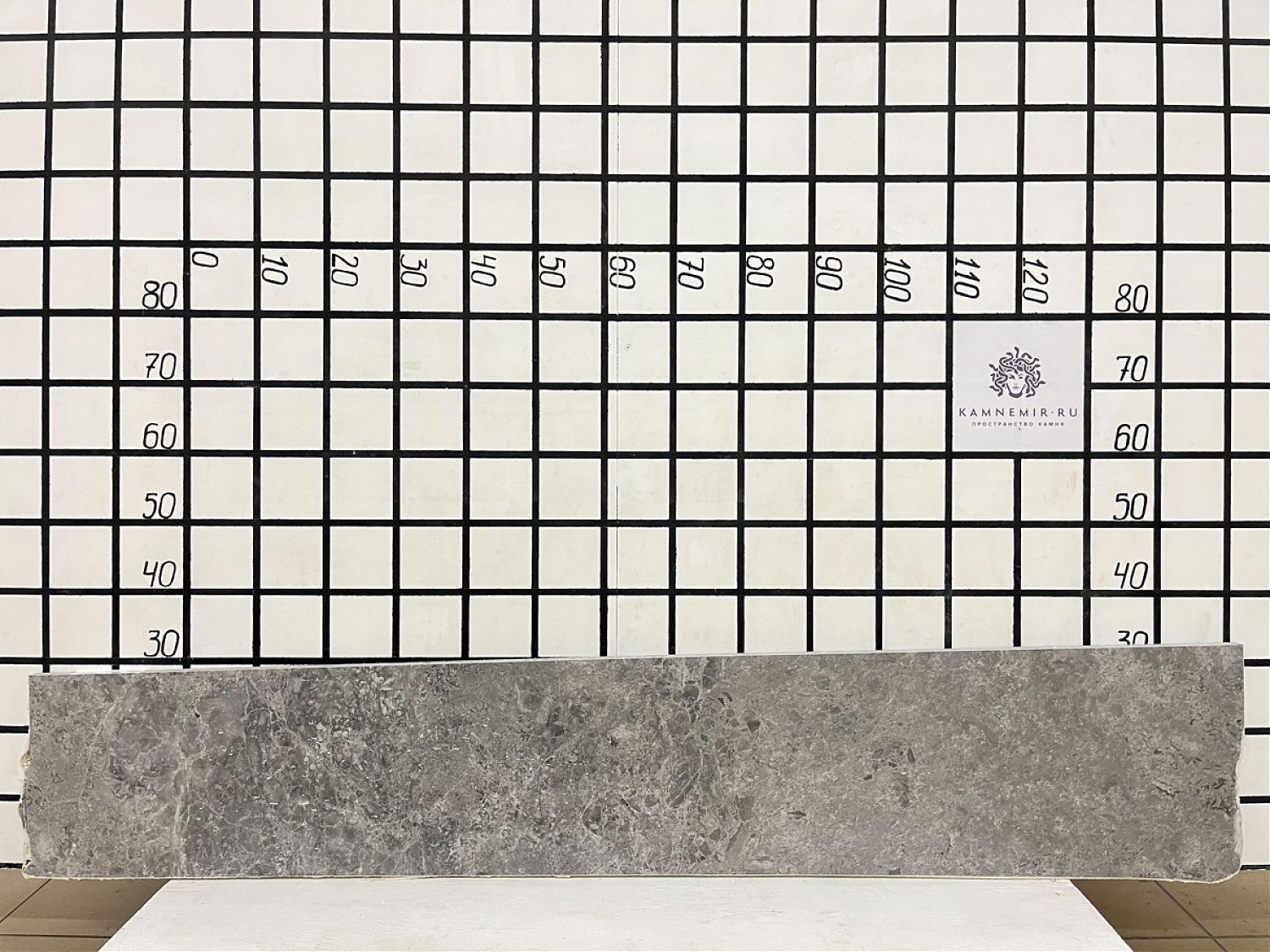 Изображение Заготовка  (1700х260х20 мм)/Мрамор Tundra Grey/Серый/Полировка