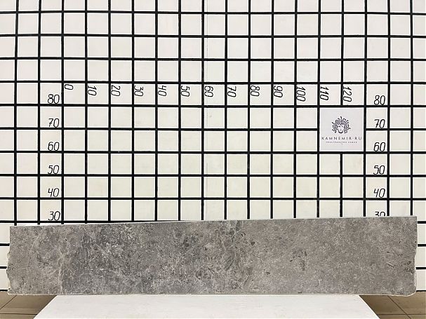 Заготовка  (1700х260х20 мм)/Мрамор Tundra Grey/Серый/Полировка - изображение 1