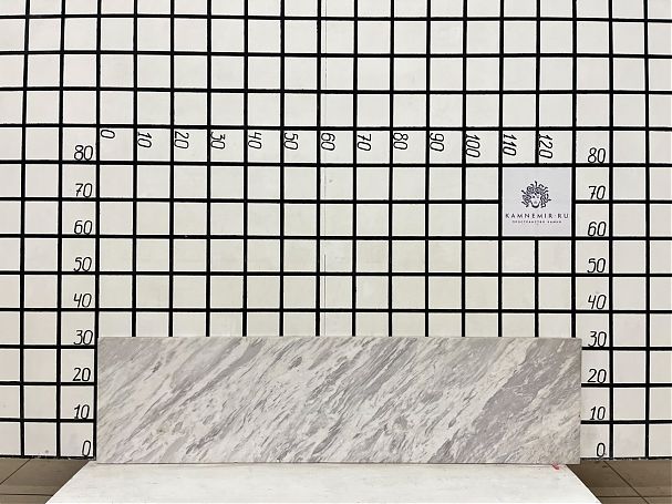 Заготовка F7099 (1290х320х30 мм)/Мрамор Volokas/Белый/Полировка - изображение 1