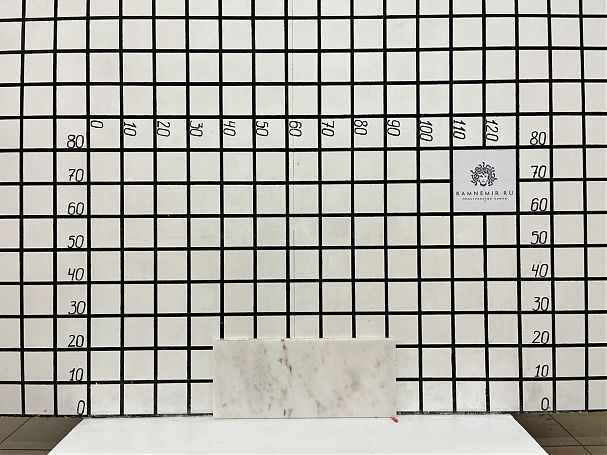 Заготовка  (545х230х20 мм)/Мрамор Bianco Lasa Vena Oro/Белый/Антик - изображение 1