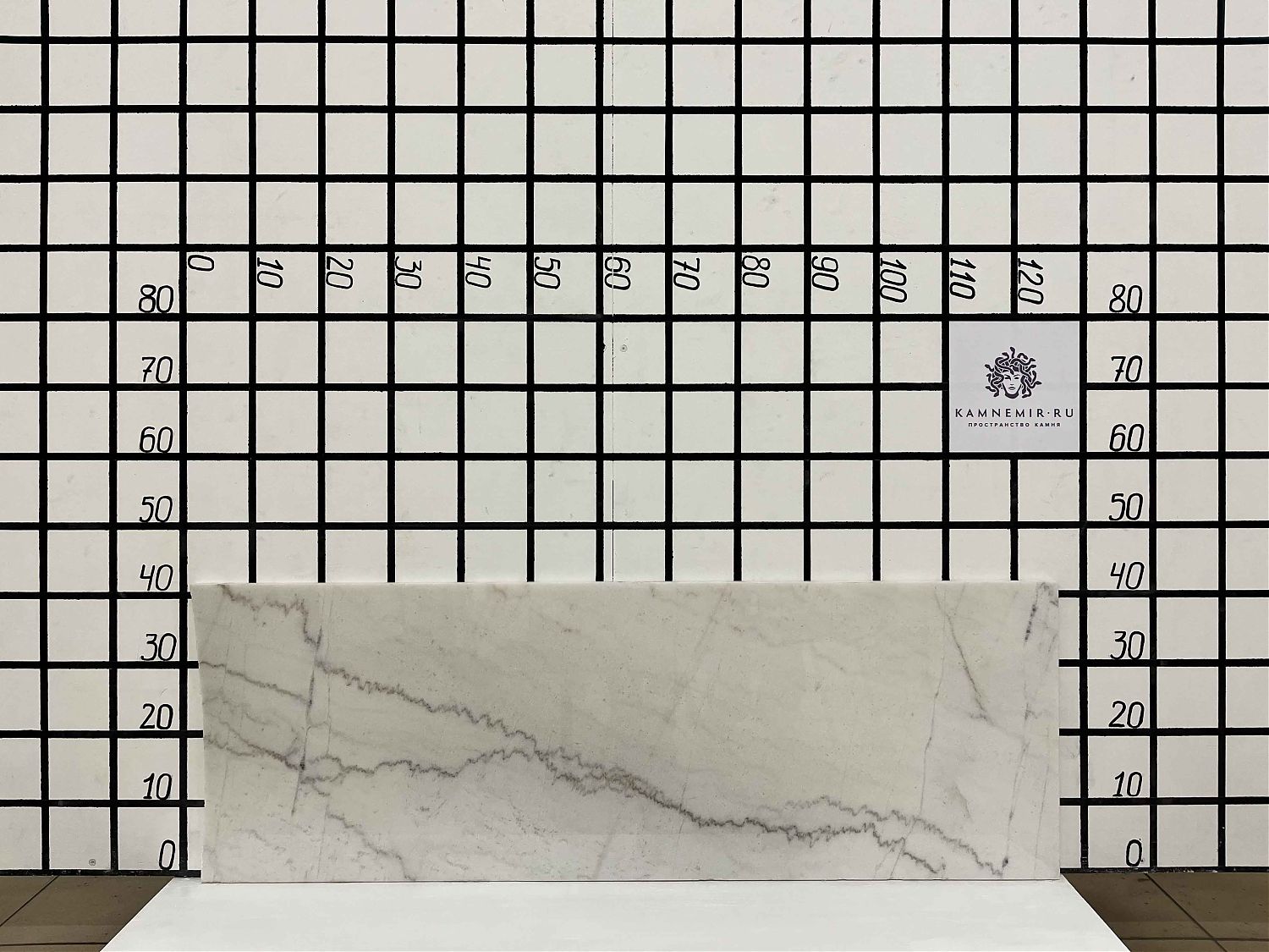 Изображение Заготовка F3131 (1200х400х18 мм)/Мрамор Guangxi White/Белый/Полировка