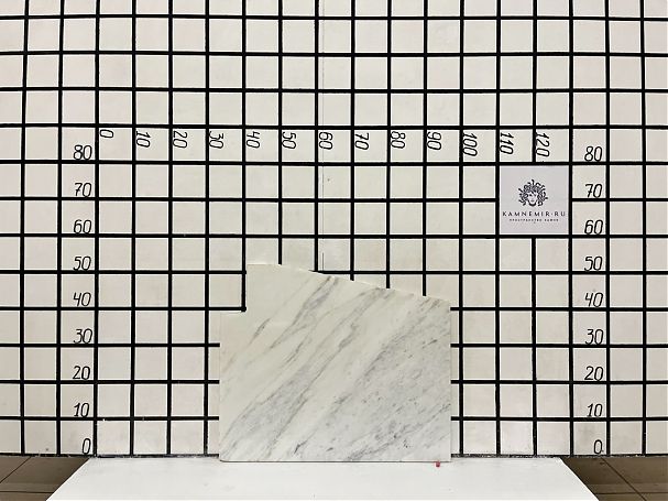 Заготовка F7073 (600х390х30 мм)/Мрамор Bianco Carrara/Белый/Полировка - изображение 1
