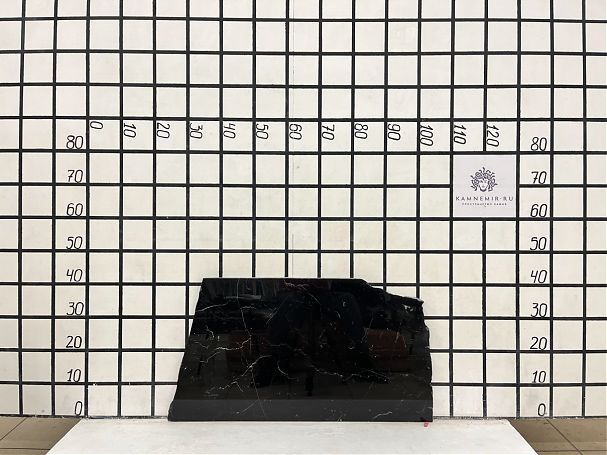 Заготовка F7090 (650х350х20 мм)/Мрамор Nero Marquina/Черный/Полировка - изображение 1